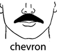 การไว้หนวดแบบ Chevron
