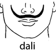 การไว้หนวดแบบ Dali