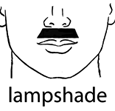 การไว้หนวดแบบ Lampshade