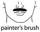 การไว้หนวดแบบ Painter's brush